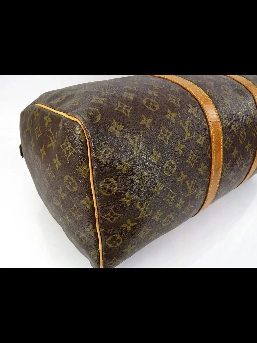 Louis Vuitton Brown Monogram Keepall 50 Travel Duffle